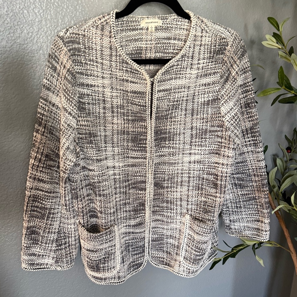 Max Studio Tweed Lightweight Jacket - image 1